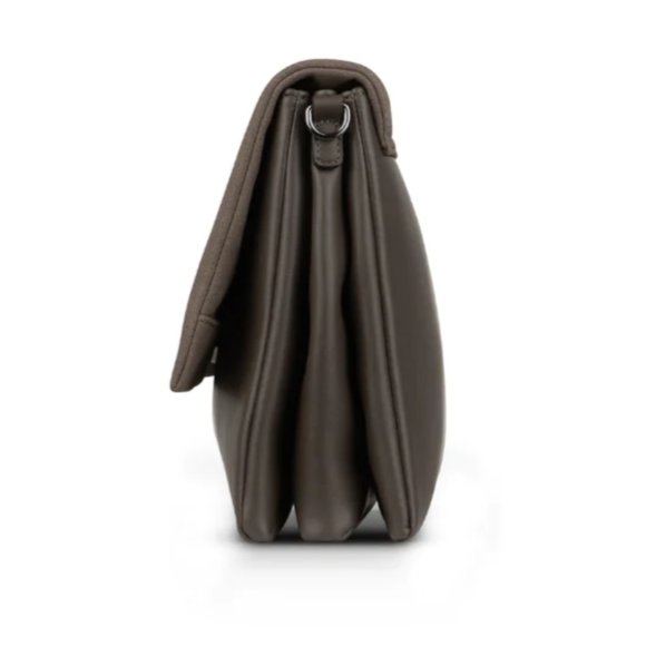 LAMBERT | The Victoria - 3-In-1 Metro Vegan Microsuede Handbag | Brown - Picture 3 of 14